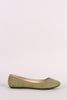 Suede Round Toe Ballet Flat
