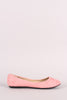 Suede Round Toe Ballet Flat