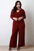 Wide Leg Key Hole Jumpsuit