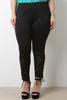 Eyelet Corset Lace Up Stretchy Pants